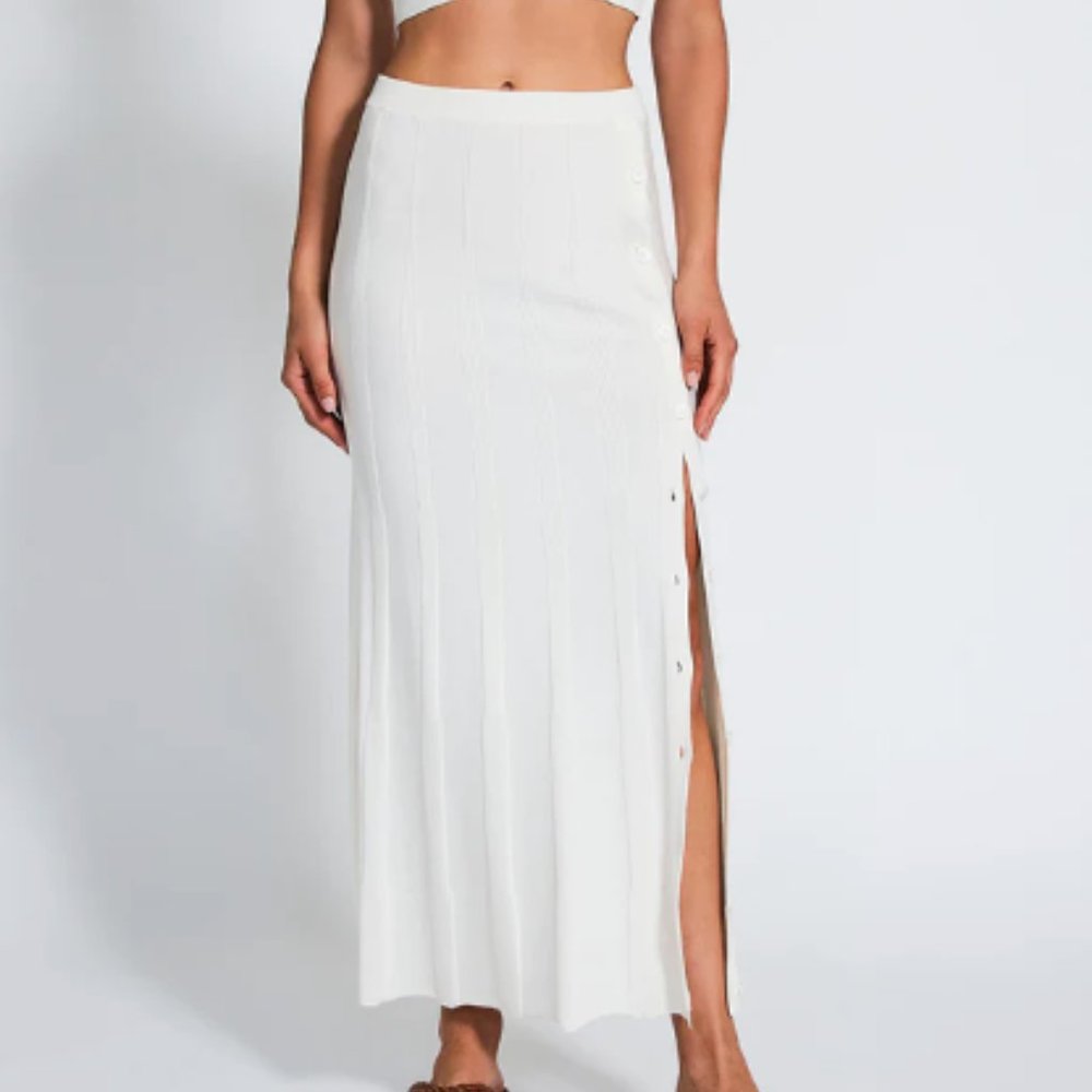 Devon Windsor White Aster Maxi Skirt